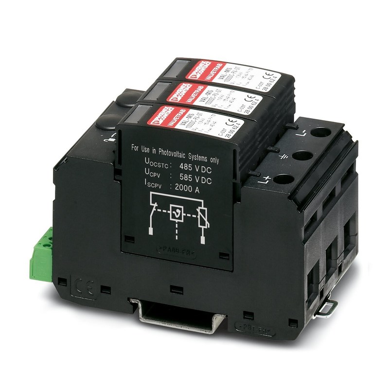 2 полюс 2800627 VAL-MS 1000DC-PV/2 V-FM защитник от перенапряжения типа 2 для максимальной производительности