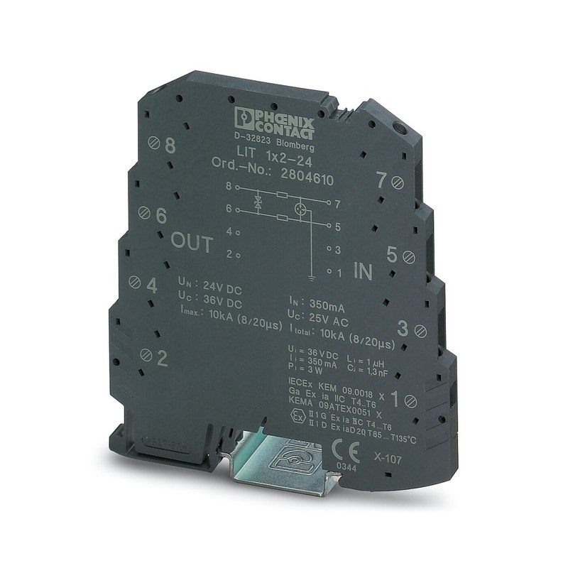 Система защиты от перенапряжения 2 полюса 24 В DC 2804610 LIT 1X2-24