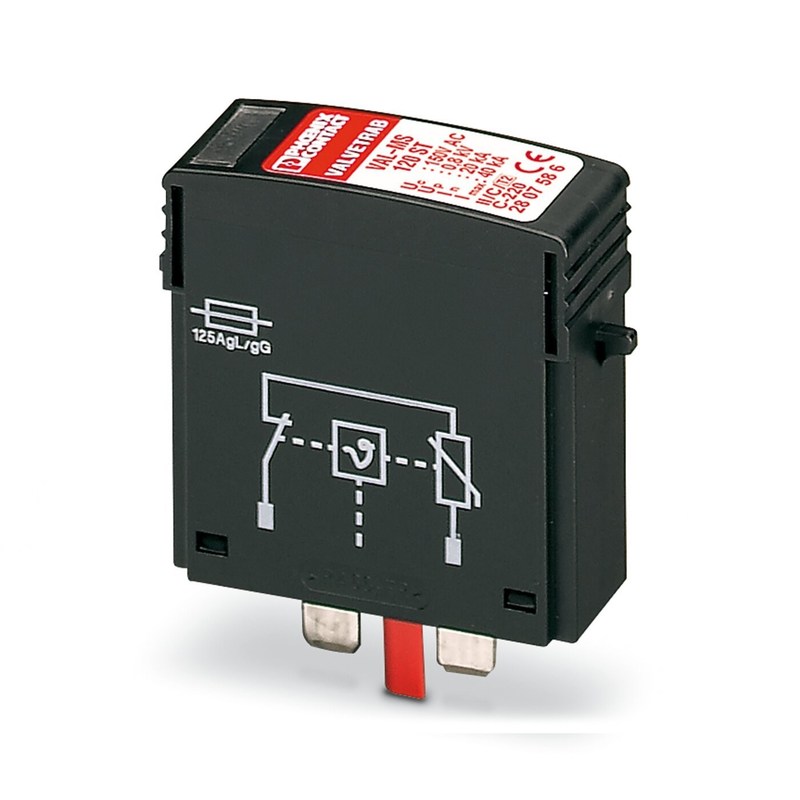 120V номинальное напряжение 2807586 VAL-MS 120 ST Тип 2 защитник от перенапряжения с 2 полюсами