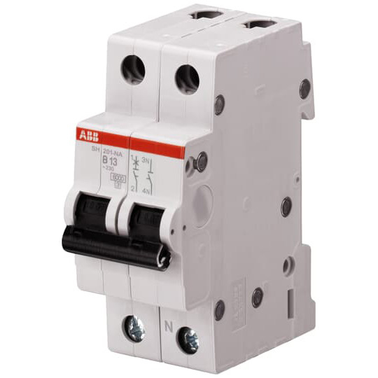 MCB SH201-B16NA Миниатюрный выключатель 1 NP B 16 A компактный и экономичный дизайн