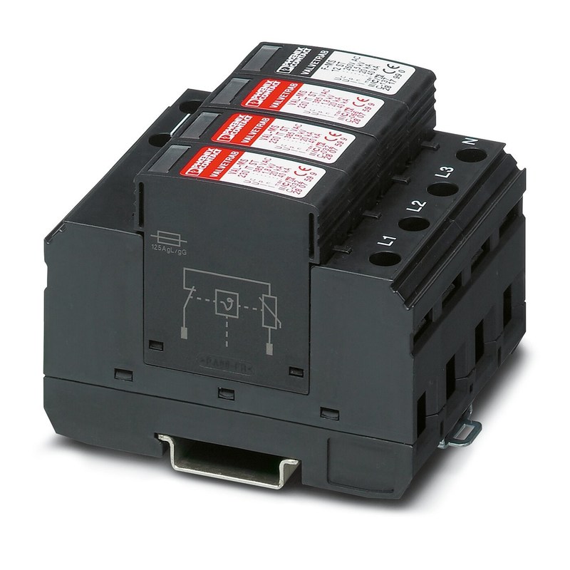 VAL-MS 230 IT/3 1 Защитник от перенапряжения типа 2 2858548 для бытовых приборов 230 Вт переменного тока с четырьмя полюсами