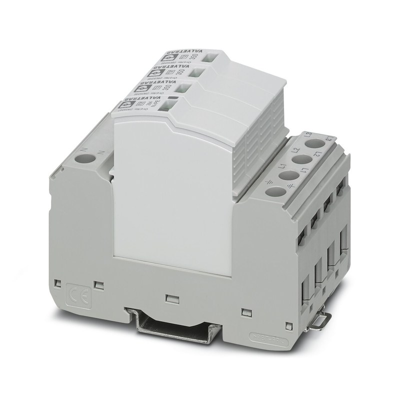 1 Полюс 2905340 VAL-SEC-T2-3S-350-FM Защитник от перенапряжения типа 2 для 5V AC до 250V AC и 125V DC