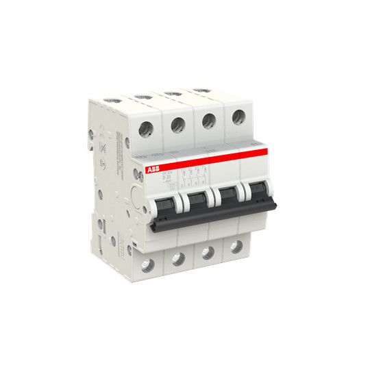 MCB SH204-B20 Миниатюрный выключатель 4P 20A 220V 50Hz Назначенное напряжение и частота