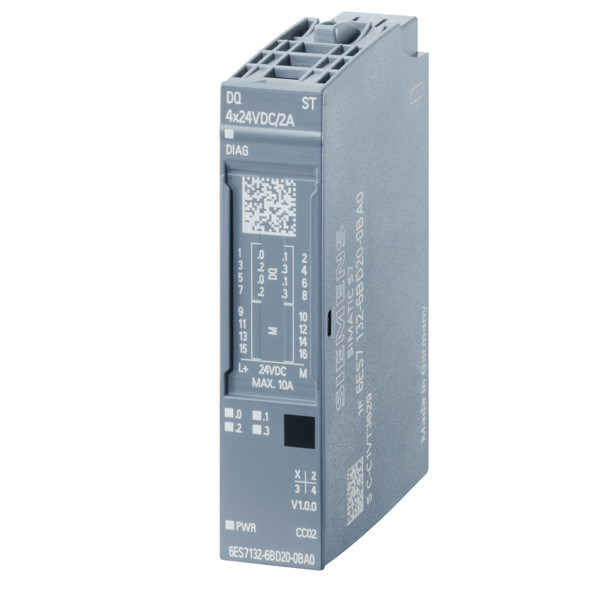 ET 200SP Цифровой выходный модуль DQ 8x24V DC/2A Стандарт для высокоточной промышленной автоматизации