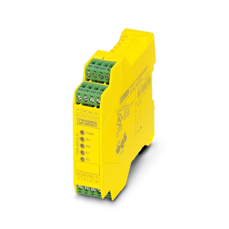 2981486 PSR-SCP-24DC/SDC4/2X1/B Реле безопасности контактного контакта Феникса с теорией релета напряжения