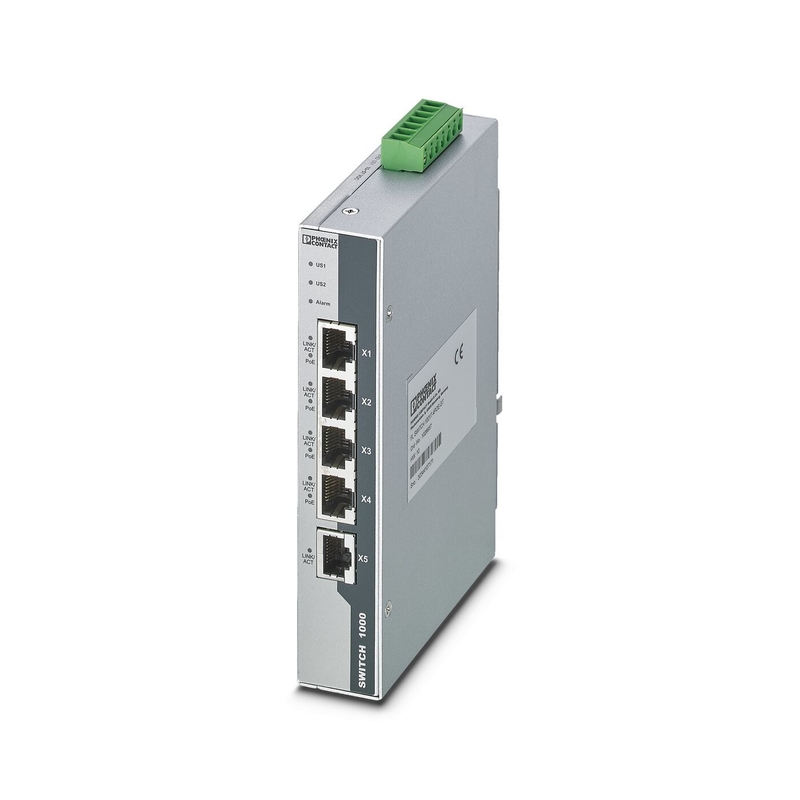 FL SWITCH 1001T-4POE-GT Промышленный коммутатор Ethernet для стабильных и безопасных сетей