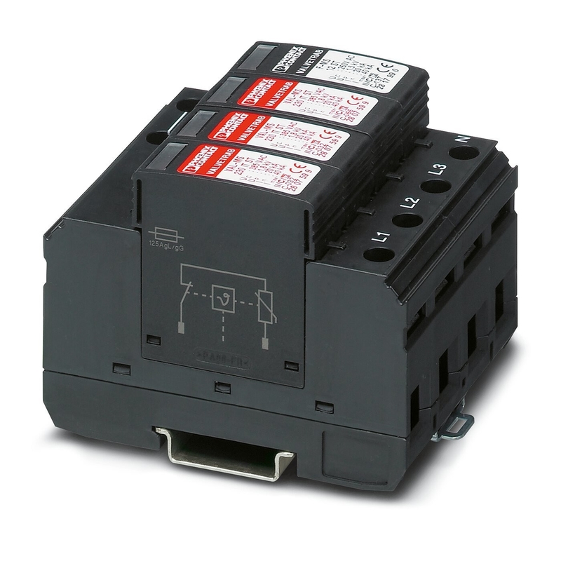 230V AC 4-польный защитник от перенапряжения для VAL-MS 230IT/3 1-FM Industrial от Phoenix Contact