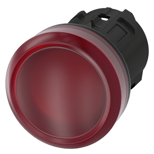 Siemens 3SU1001-6AA20-0AA0 SIRIUS ACT Pilot Light в красном пластмассовом цвете с гладкой линзой