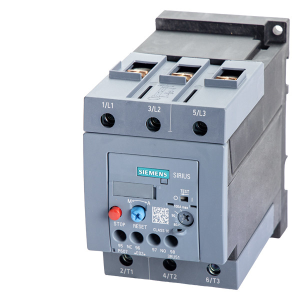 Siemens 3RU5146-4KB1 Реле перегрузки 80 100 A Размер S3 Контактная нагрузка для защиты двигателя