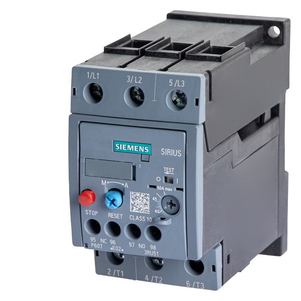 Siemens 3RU5136-4GB1 Реле перегрузки 40...50 Размер S2 класса 10 Запечатанное для релета напряжения