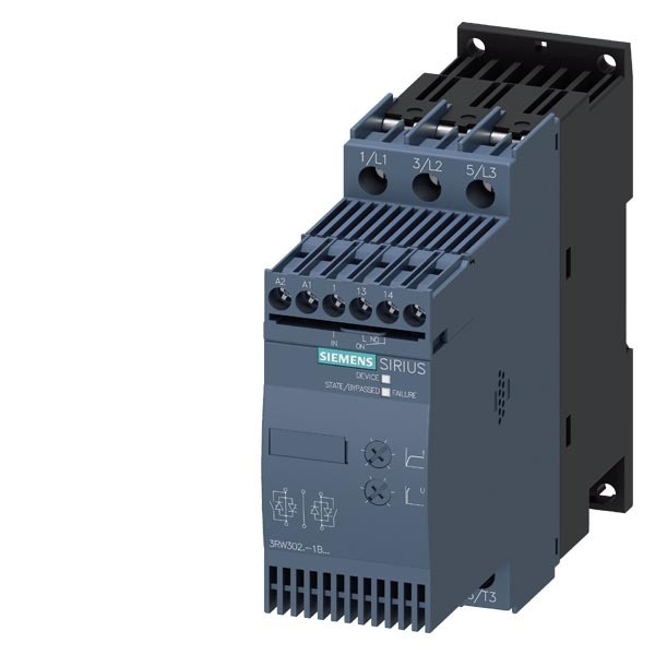3RW3026-2BB04 Siemens Soft Starter S0 Размер винтовых терминалов Увеличение эффективности обхода