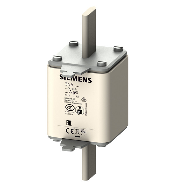 3NA3360 LV HRC Fuse Link GL/GG с креплением и передним индикатором Размер 3 AC 500V/DC 440V